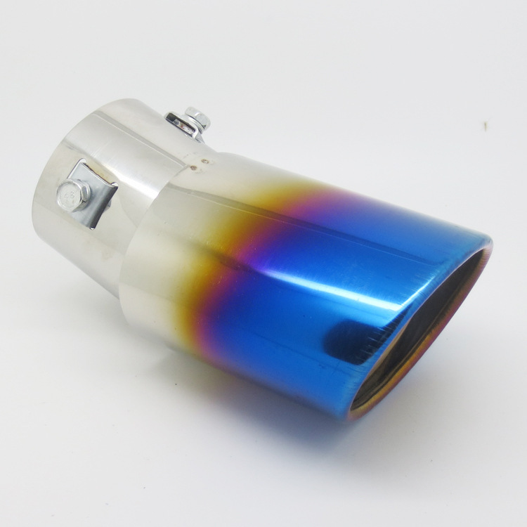 CAr TAil ThroAt TAil Pipe BAked Blue CAr ExhAust Silencer Flue Muffler Modified 13-1A14 BAked Blue CAr TAil ThroAt TAil Pipe BAked Blue CAr ExhAust Silencer Flue Muffler Modified 13-1A14 BAked Blue