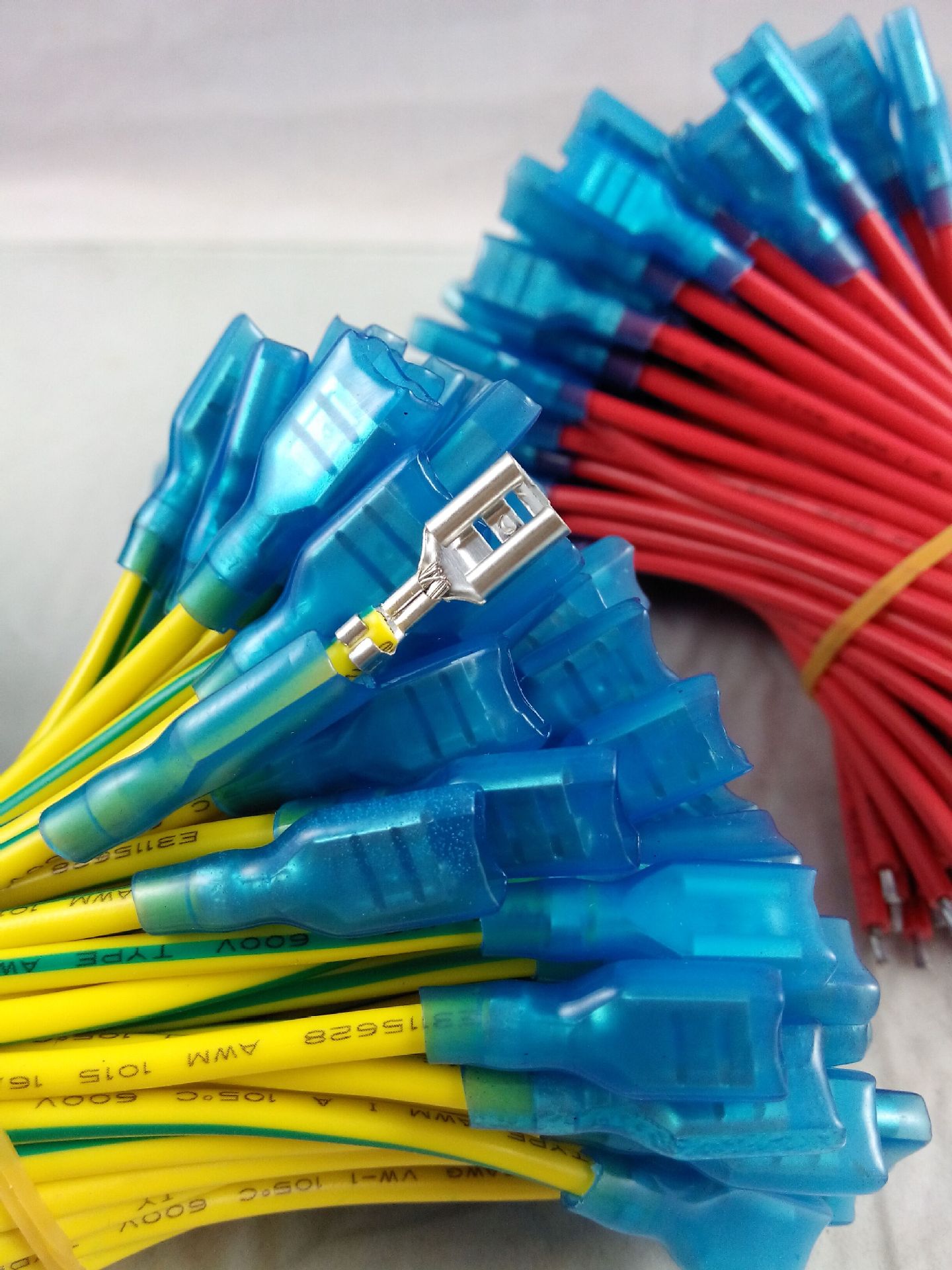 厂家直销6.3/250插簧端子连接线线、6.3插簧线，6.3/4.8/2.8插簧