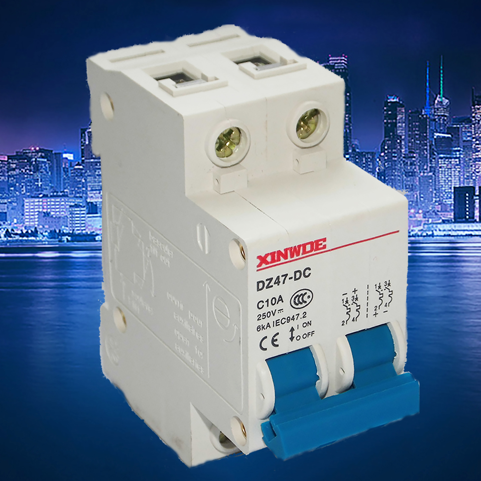 太阳能断路器DC1000v/500v 2p/3p直流空开过载短路63A100A熔断器