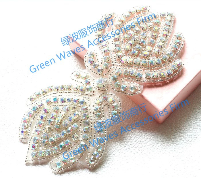 Geometric adhesive hair accessory for bride, footwear, coat, decorations