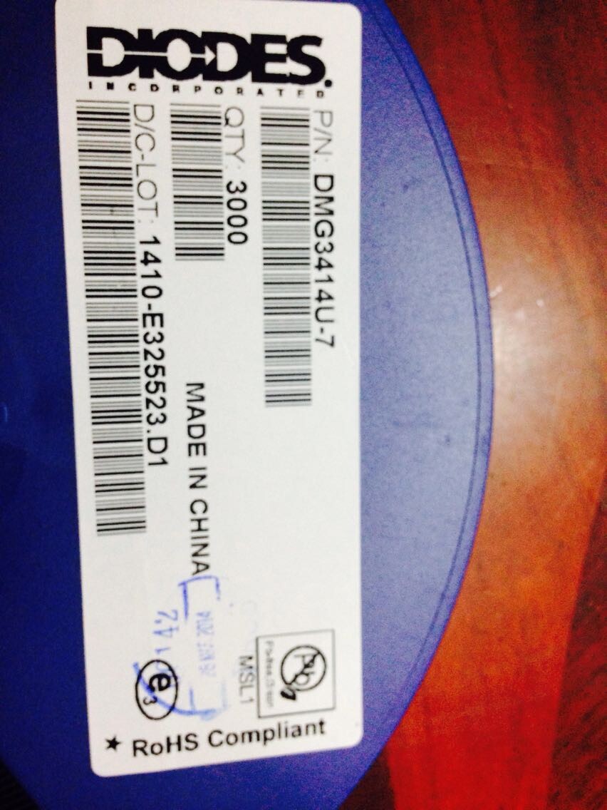 DIODES代理 DMG3414U  现货供应  场效应管   DMG3414U-7  N 通道