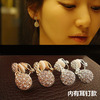 Retro accessory, crystal earings, earrings, ear clips, wholesale, Korean style, no pierced ears