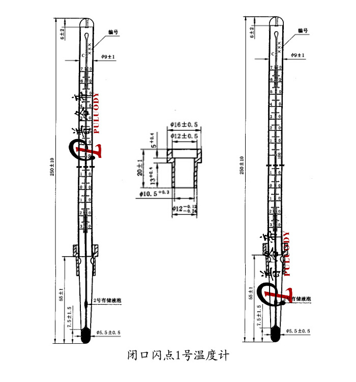 閉口閃點1號溫度計