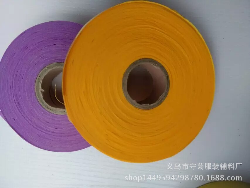 全涤上浆彩色包边布