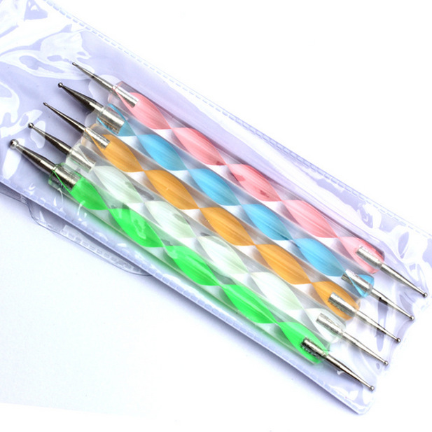 Acrylic double-sided manicure brush for manicure
