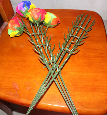 厂家直销33朵香皂花便捷花杆七夕情人节爆款特价批发2元创意礼品