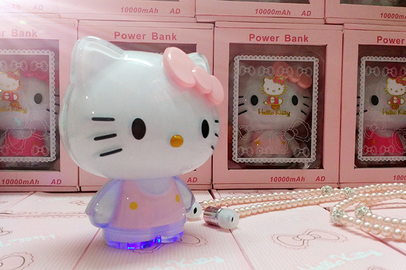 New ideas Hello Kitty cute cartoon KT rechargeable Apple 5 mobile Mini emergency mobile power supply, style random4