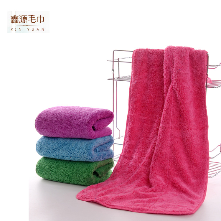 毛巾批发35*75双层加厚珊瑚绒吸水巾超细纤维毛巾可做普密 擦车巾|ms