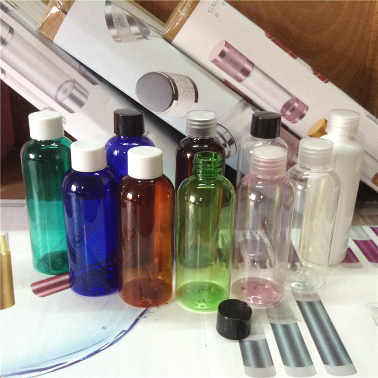 100ml圆肩旅行乳液瓶按压乳液水分装小塑料空瓶子