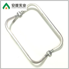 厂家供应 医生包口金夹 方形铝管较口金 方形手袋铝管夹 生产定制