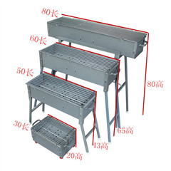 Butterfly roasted fragrant zinc iron alloy thickened bbq barbecue grill home outdoor portable rust-proof barbecue box barbecue grill