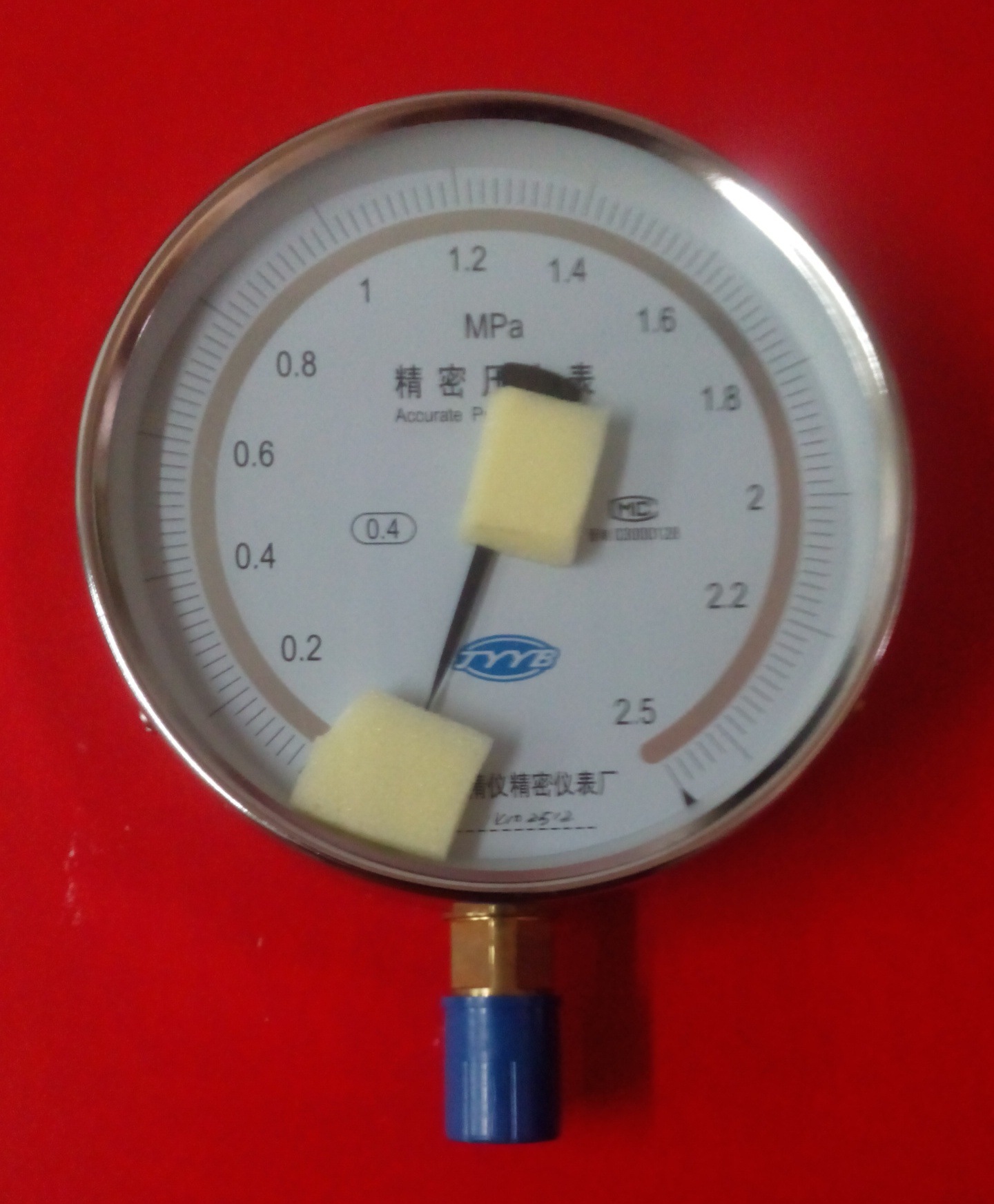 Precision pressure gauge YB150B ,Accuracy 0.25% ,Surface 150mm ,External thread M20*1.5