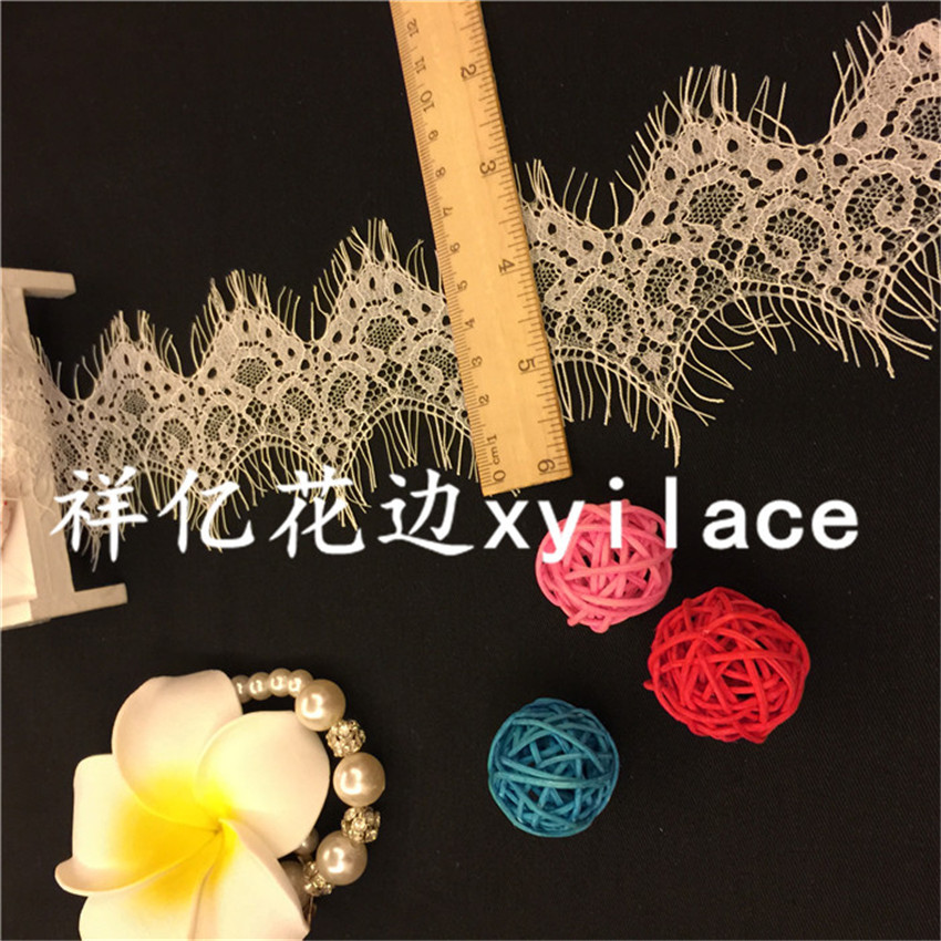 厂家供应 睫毛花边面料 服装辅料 现货供应 蕾丝 新款