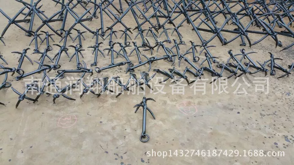 Черная краска резьбовой стальной Якорь Яхта Якорь корабль Экипировка частей завод прямые оптовые поставки