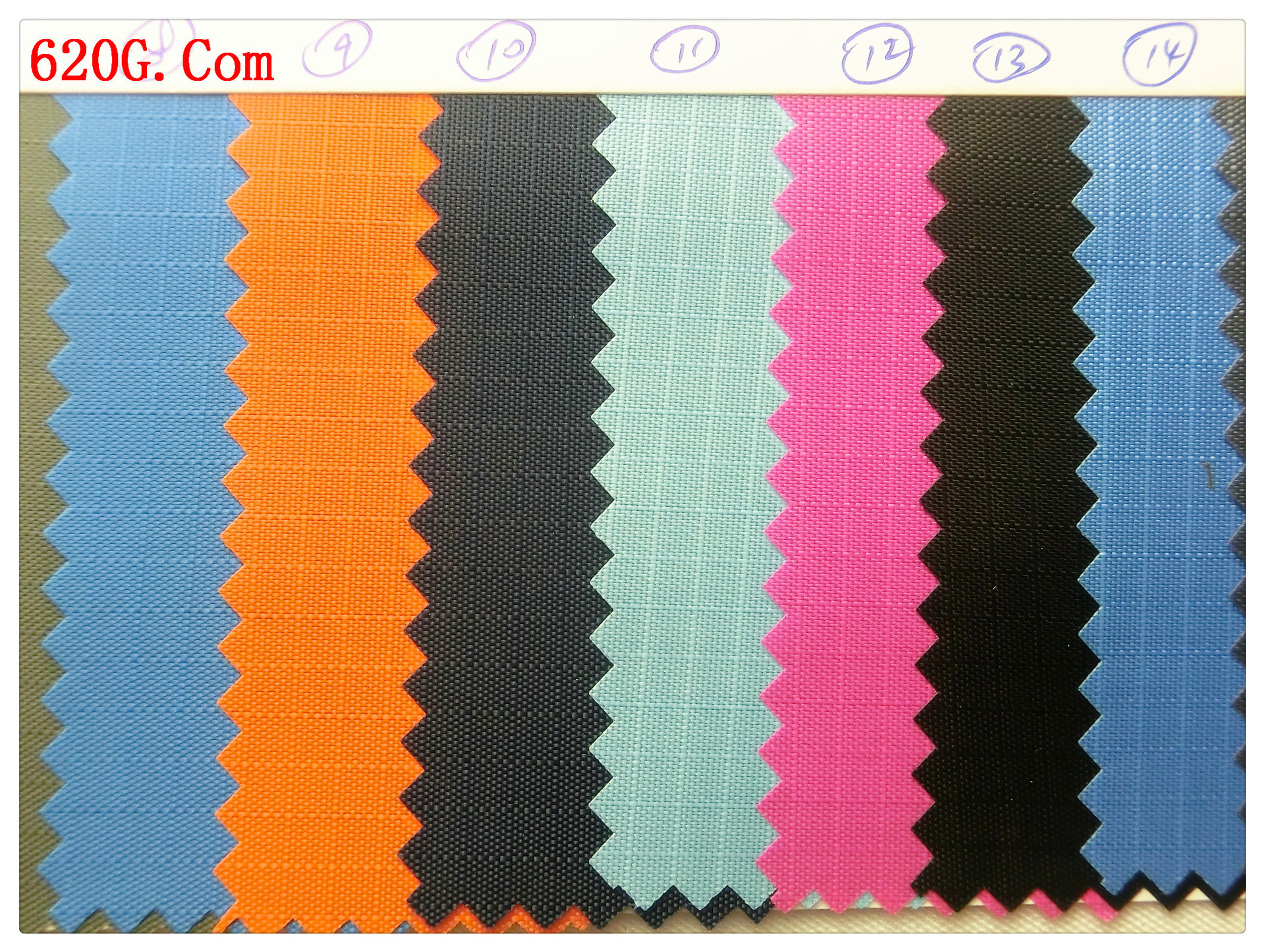 420D方格牛津布 箱包面料 PU格子牛津布