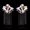 Glossy crystal handmade, earrings, European style, wholesale