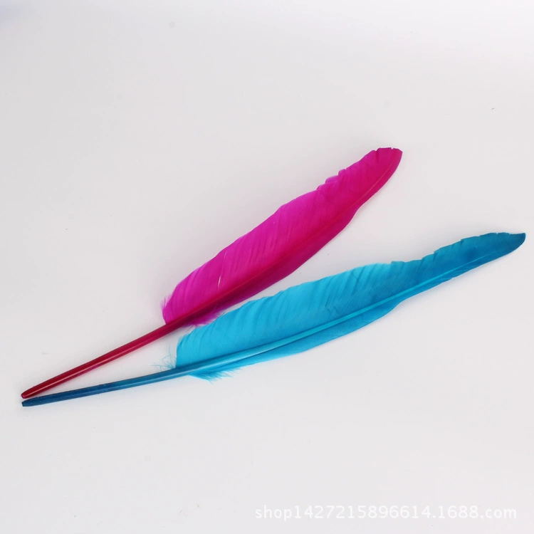 Manufacturer supply bulk goose down? camel back feather making pen 30-35cm