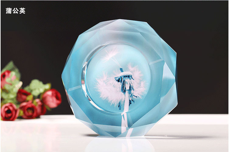 大号烟缸客厅办公室会议室专用尺寸水晶烟灰缸送男士创意礼品烟缸