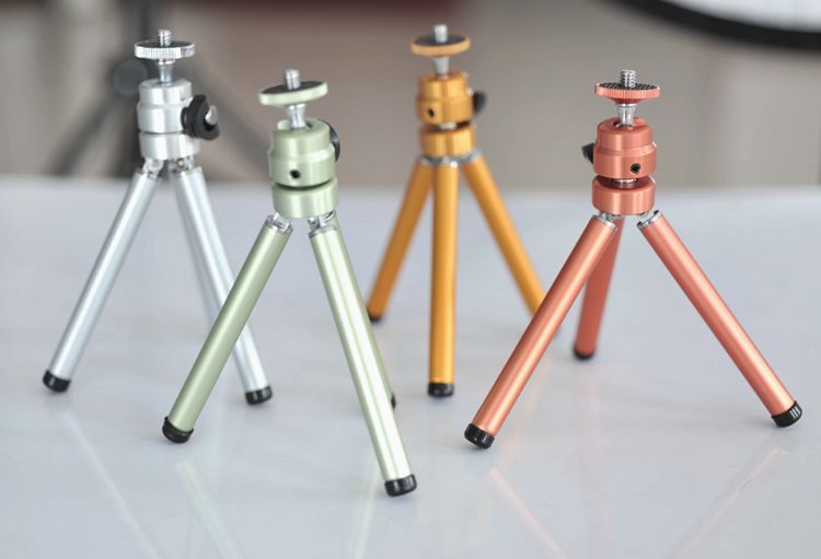 Serk S202 头部可调三脚架 手机三脚架桌面三脚架金属脚架