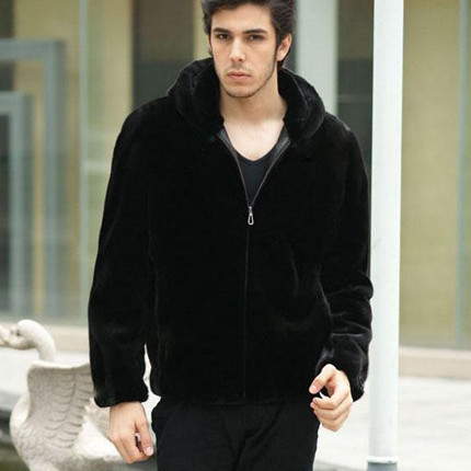 Haining Autumn and winter Rabbit hair coat zipper Hooded Fur imitation coat have cash less than that is registered in the accounts A generation of fat