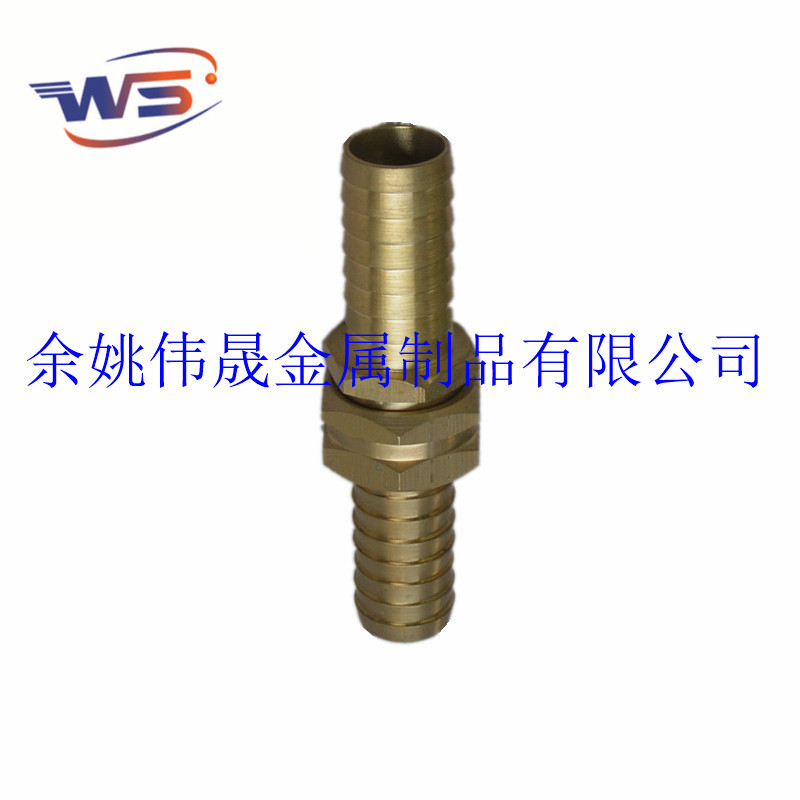 两端插接伸缩水管PVC编织水带橡胶软管黄铜快速接头 内外螺纹接扣