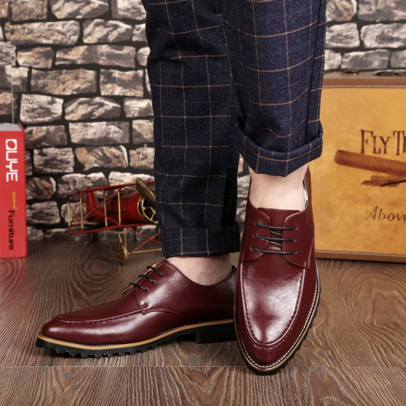 Новая винтажная Мужская обувь Brock в британском стиле, модная мужская повседневная кожаная обувь для офисных работников