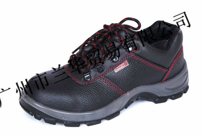 代尔塔 MALIA 6KV 301502 红色线绝缘印度水牛皮低帮安全鞋