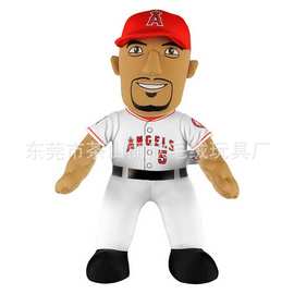 毛绒公仔厂家按图片开发人物公仔  足球运动员玩具