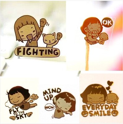 手机卡通贴纸防辐射贴 24k镀金数码小礼品 手机配件批发