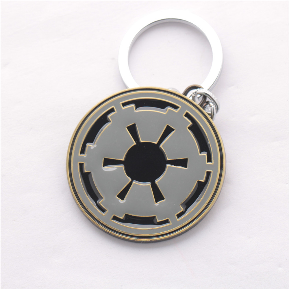 批發電影周邊 熱銷星球大戰標志鑰匙扣 鋅合金飾品挂件