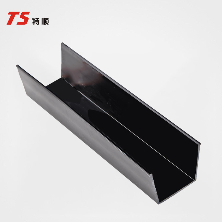 厂家批发 铝型材PVC塑胶耐高温U型胶条 铝门窗硬质PVC装饰条