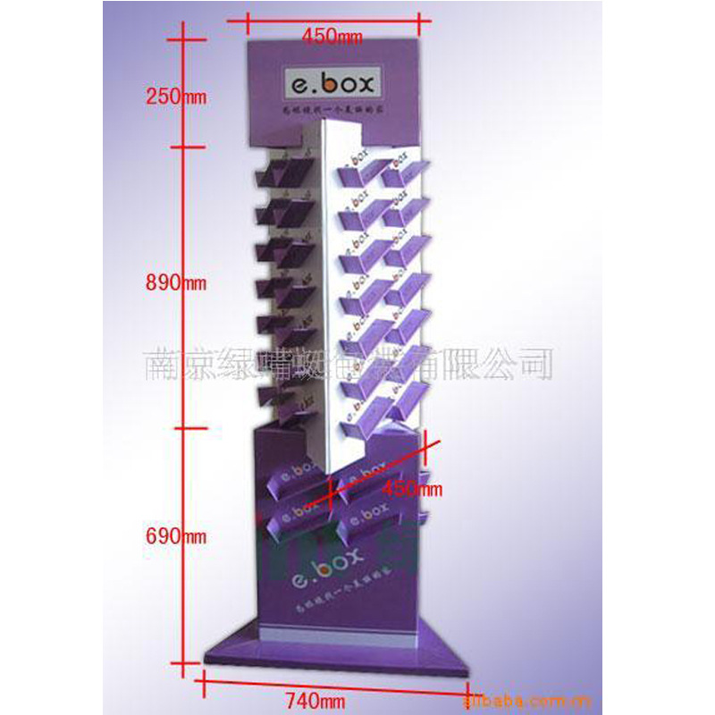 厂家供应 纸展示架眼镜展示架围巾旋转落地式纸展架货架