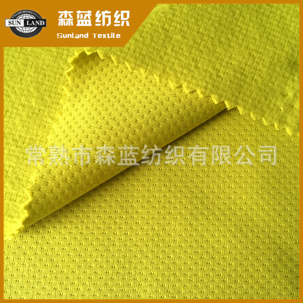 供厂家直供 吸水透气拉毛布 纬编蝴蝶网眼起绒布 144F抓绒面料