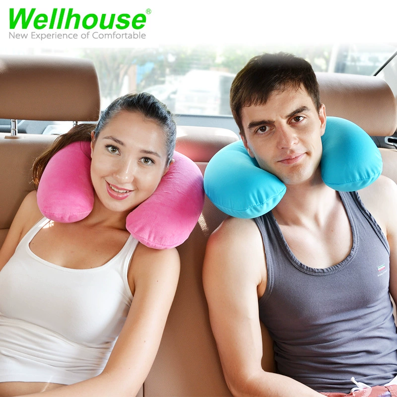 Wellhouse [韩国绒极速充气枕 户外旅行休闲用品冰丝商务出行枕头]