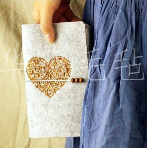 Korean Style Creative Felt Notebook Bandage Notepad Business Diary Cute Retro Factory Direct Sale