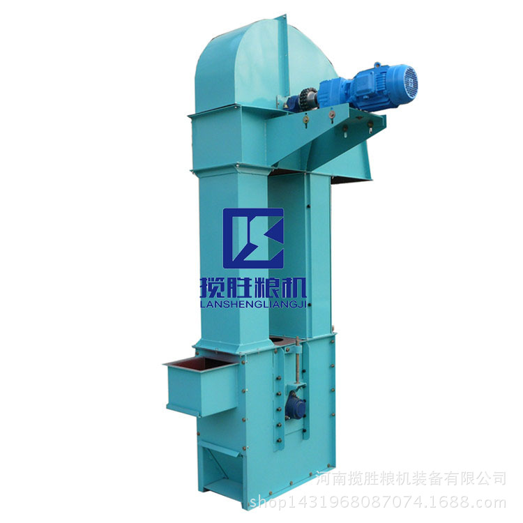畚斗提升机杂粮加工企业原料垂直输送设备TDTG斗式提升机