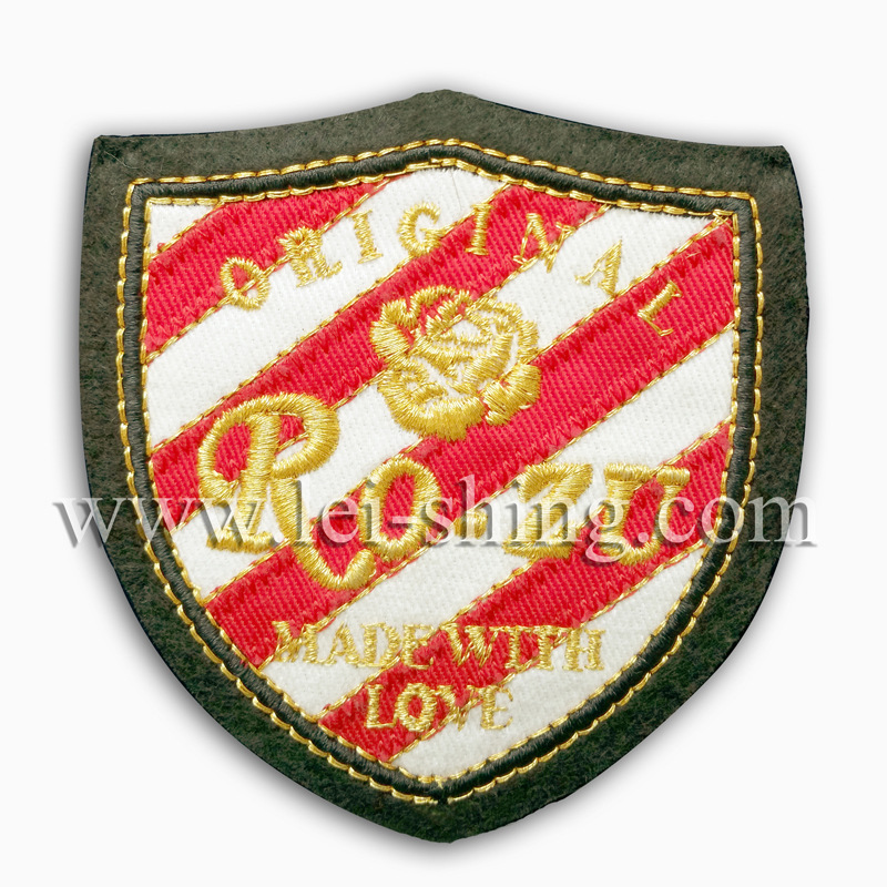 电脑绣花加工 定制精美刺绣徽章 刺绣标 肩章刺绣 胸章刺绣
