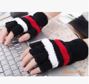 Оптовая продажа USB с подогревом пальца перчатки Нагревательные перчатки 98 г 3 цвета