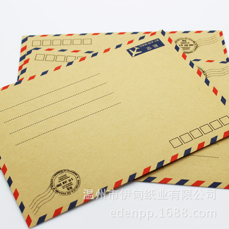 厂家供应 可邮寄信封 航空信封 标准B6|ru