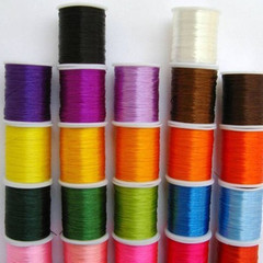 DIY elastic cord crystal jewelry gemstone beading thread large loop elastic cord rubber band beading thread 0.6mm