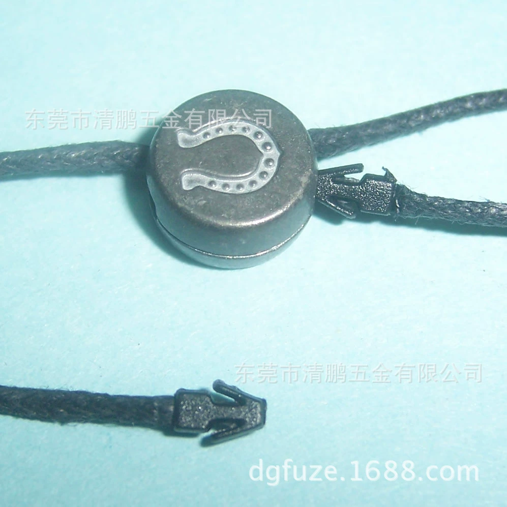 Round metal alloy hanging beads, clothing two-in-one hardware hanging beads, high quality and low price