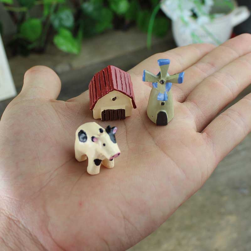 Suculento paisaje suculento micro paisaje decoración creativa decoración DIY material suculenta decoración conjunto de tres piezas