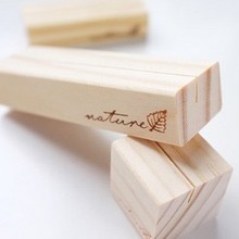 沐光 创意设计zakka杂货 创意礼品 木质复古便签名片座照片留言夹