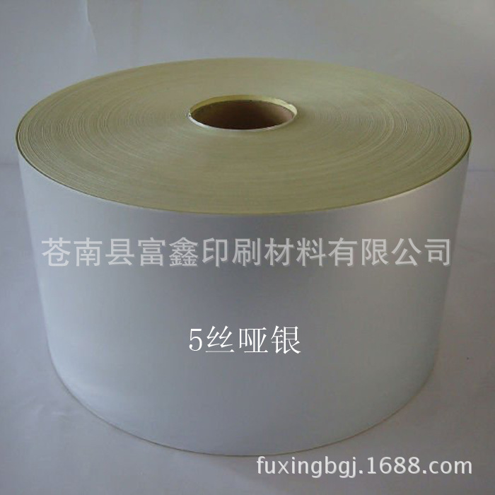 厂家优质出厂50#哑银卷筒不干胶材料 PET哑银龙标签 可打印好排废