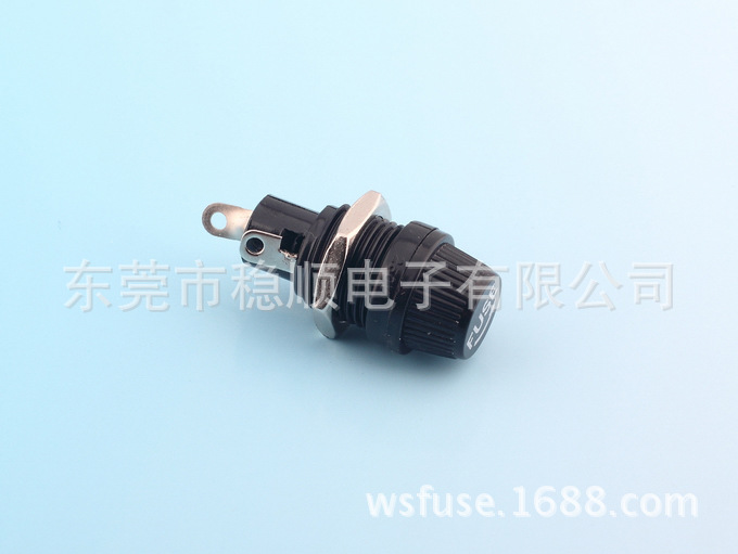 厂家直销R3-12  5*20 10A 250V 2.5W面板安装保险丝座 认证齐全