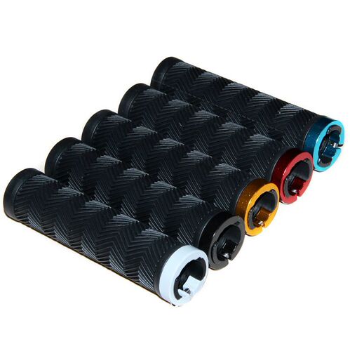 Bicycle one-sided lockable straight handlebar cover mountain bike rubber soft handlebar cover cycling accessories