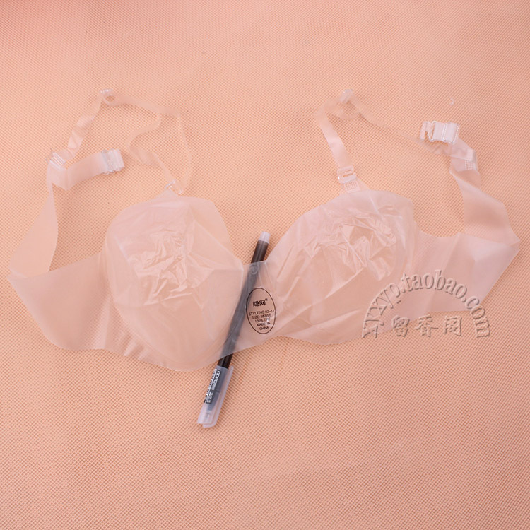 Ye zimei transparente sexy Lencería sujetador invisible de las mujeres sujetador fino transparente sujetador TPU sujetador inalámbrico