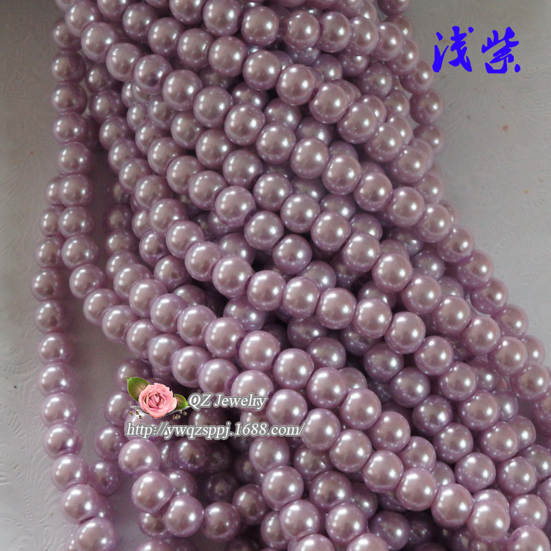 3-16mm glass imitation pearl straight-hole glass beads, new type of glass imitation pearl loose beads DIY jewelry accessories detail image 14