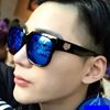 Fashionable retro sunglasses, glasses solar-powered, Korean style, wholesale