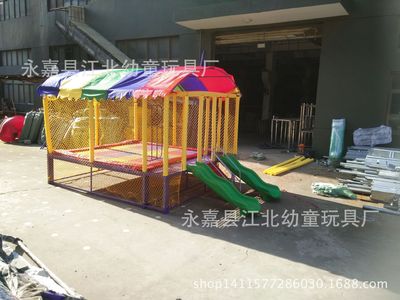 儿童户外方圆型蹦床 幼儿园室外专用新型多功能跳跳床弹跳 床